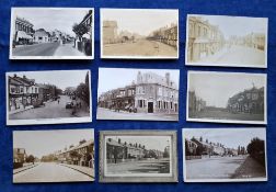 Postcards, Middlesex, 42 cards, various locations including Runnymede Pageant RP's (12, with