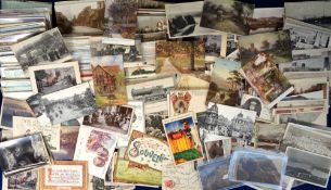 Postcards, Mixed, a selection of approx. 1200 cards to include pigs, UK and foreign topo, Royalty,