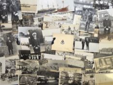 Postcards, HMS Ganges and Shotley Barracks, 60 to include portraits, barrack buildings, battery,