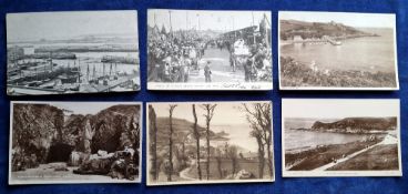 Postcards, Jersey, over 110 cards mostly printed a few RP, including Potato season, Heliers Harbour,