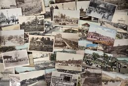 Postcards, Bandstands, approx. 80 cards, RPs and printed to include images of bandstands at