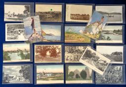 Postcards, Nyasaland, (Malawi) 19 cards, RPs, printed and artist drawn, to include Victoria Avenue