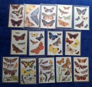Postcards, Butterflies, 47 cards including Beautiful Butterflies from Nature (9), British Museum (