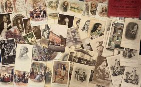 Postcards, Literature and the Arts, approx. 120 cards to include Tucks In Dickens Land and many