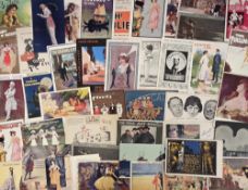 Postcards, Advertising, Theatres and Productions, 60 cards to include 1 hold to light The