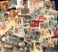 Postcards, War, Peace, Patriotism and Empire, a selection of 120+ cards, RPs, printed and artist