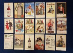 Postcards, Advertising, Alcohol and Other Drinks, 33 cards to include Byrrh (2), Cristal Mont Pilat,