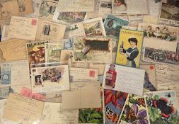 Postcards, Advertising, approx. 70 cards advertising a broad range of companies and goods across the