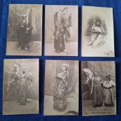 Postcards, Pantomime / Theatrical, 34 cards covering a four year period from Newton Abbot Amateur