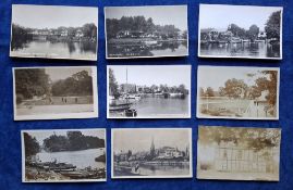 Postcards, Middlesex, 67 cards of Halliford, with RP's The Ship Hotel, River Front, May Floods,