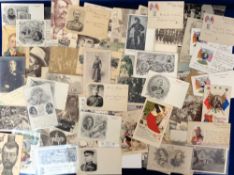 Postcards, Boer War, a selection of over 100 cards to include caricatures, personality