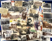 Postcards, Police, approx. 195 cards to include signed card by Jack Warner, 1908 funeral