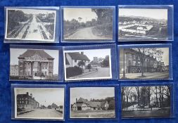 Postcards, Herts, 45 cards mainly Watford & Letchworth. Watford includes RP's include Caledonian