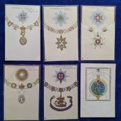 Postcards, Heraldry, Arms & Military Decorations & Insignia, 57 cards including Tuck Empire series