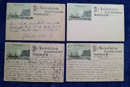 Postcards, Exploration & Postal History, 4 cards all very similar entitled on the front 'Del