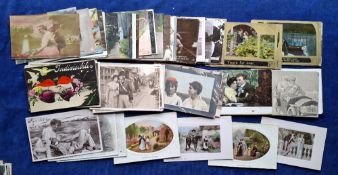 Postcards, Romance, approx. 250 cards, printed & photographic examples, both UK and overseas