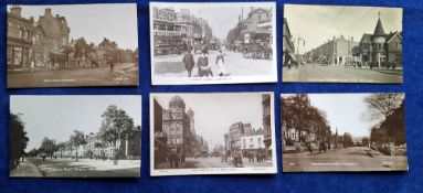 Postcards, London Suburbs, 30 cards, RP's including Broadway Mill Hill (2), Mill Hill School Rugby