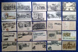 Postcards, Crete, 72 cards many Military related, interesting selection including many Military