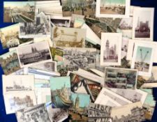 Postcards, Exhibitions, approx. 200 cards showing various exhibits at the 1908 Franco-British