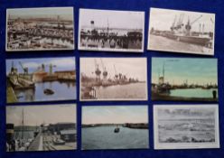 Postcards, Social History, Dockyards, 29 cards all featuring Ports & Docks, including Avonmouth (3),