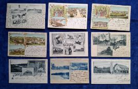 Postcards, West Africa, 22 cards Gruss Aus style, mainly Gold Coast & 1 Togo, Chromo's and