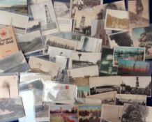 Postcards, Oil Industry, approx. 115 cards to include Shell, BP and Esso advertising, Cecil Well