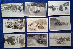 Postcards, Sport, approx. 64 cards, Winter Sports mainly Skiing / Tobogganing / Bob Sleigh, a few