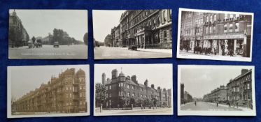 Postcards, London Suburbs, 30 cards, RP's including High School for Girls Tollington, Warrington