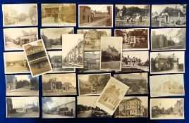 Postcards, Post Offices, approx. 60 cards of UK post offices to include Burley, Flixton Aldershot,