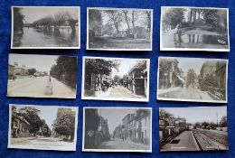 Postcards, Middlesex, 71 cards of Sunbury on Thames, with RP's of Station interior, Thames St (