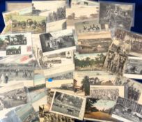 Postcards, Gold Coast, 60 cards showing native peoples, dredging boat, Palm Oil Preparation,