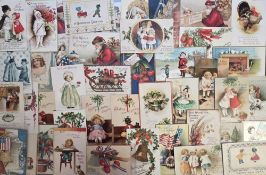 Postcards, Ellen H Clapsaddle, 40+ pretty cards to include Christmas, Valentine, St. Patrick's