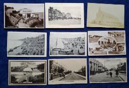 Postcards, Essex, 45 cards; Dovercourt (18, including Franks Rd printed, Cliff Rd RP), Purfleet (12,