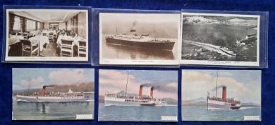 Postcards, Shipping, 24 cards, mainly Railway Company Passenger Steamers / Liners, majority issued