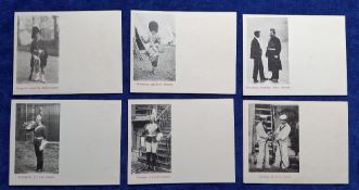 Postcards, Military 15 early Court Sized cards, 14 depicting Regimental Uniforms & 1 Naval. All