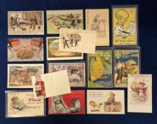 Postcards, Advertising, Foods, for humans and animals, 16 cards to include Nestle's Milk (2),