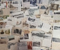 Postcards, Early Cards, approx. 125 cards Court sized and undivided backs, to include Queen Victoria
