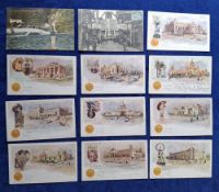 Postcards, Exhibitions, 62 cards including Trans Mississippi & International (10), Paris 1900,