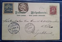 Postcards, Polar Exploration & Postal History, Illustrated chromo view of Spitzbergen postally