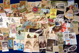 Ephemera, Footwear, 80 trade cards etc featuring boots and shoes to include Solar Tip Shoes, Kiwi