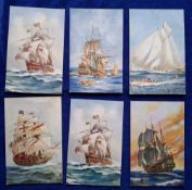 Postcards, Shipping, 13 cards signed by Arthur Chidley, 2 posted, 11 unused (gd)