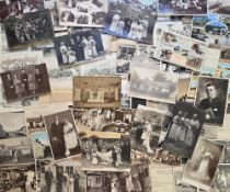 Postcards, Weddings, approx. 120 cards to include weddings approx. 1890-1940 (good fashion reference