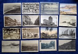 Postcards, Brazil, over 140 cards, mostly Rio De Janeiro, Sao Paolo, Santos, with a few other