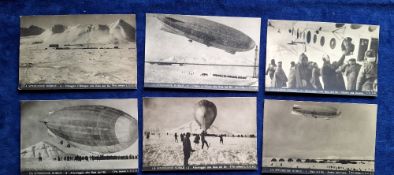 Postcards, Polar Exploration, set of 12 Italian RP cards titled 'La Spedizione Nobile, possibly