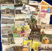 Postcards, Prisons, Prisoners and Stocks, approx. 110 cards to include comic, theft, prison