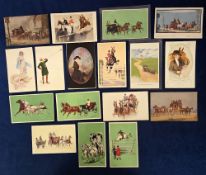 Postcards, Advertising, International Horse Show, 20 cards some with year dates (1908, 1910, 1912,