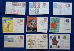 Postcards, Postal History, 83 cards for Philatelic Exhibitions & Congresses World Wide, also