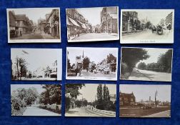 Postcards, Herts, approx. 100 cards with mainly Bishops Stortford, Barnet & Hadley Woods. Bishops