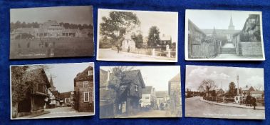 Postcards, Surrey, 21 cards all Lingfield, with RP's of Godstone Rd, The Colony, The Cage St