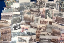 Postcards, Fishing, 50+ cards to include Aberdeen Fish Market, Ilfracombe Fishermen, captured sharks